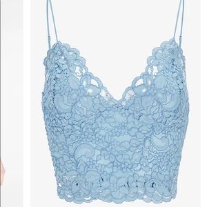 Express baby blue lace cami